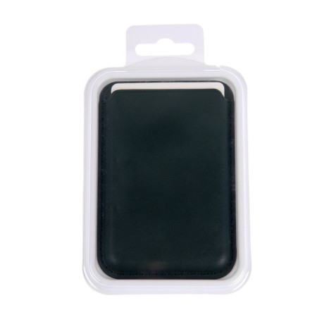 Cardholder for phone, leather, magsafe, dark green-3