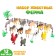 Animal set "My Farm", 12 figures, with accessories