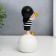 Polystone souvenir "Baby in a black cap, with a gold bubble on the ball" 15x7x7 cm
