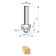 Clesteric Enkor Prof 46231, Kav one, on wood, D = 8 mm, r = 2.4 mm, 17.5 x 8 mm 1032106