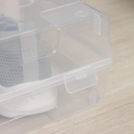 Box for storing shoes "Renome", 61 × 34 × 13 cm, transparent color-4