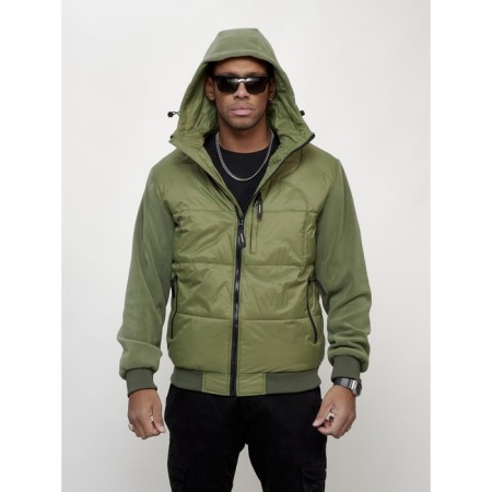 Sports male jacket, size 54, green color-13