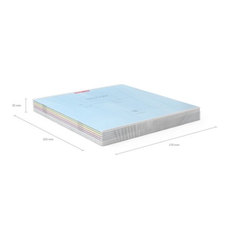Notebook of 18 sheets in the Erichkrause "Classic", cover coated cardboard, offset block 100% whiteness, mix-8