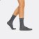 Male wool socks, dark gray melange color, size 29-31