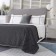 Grand bedspread, size 160x220 cm, dark gray color