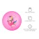 Children's ball zabiaka "Unicorn with a rope", d = 22 cm, 60 g, pink color