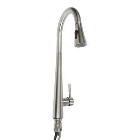 Amur kitchen mixer BY2030, single -leaf, tall, exhaust watering can, chrome-2