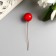 Decor for creativity "Red Berry" set 40 pcs diam 1.4 cm