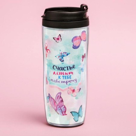 Thermost man "Butterflies", 350 ml