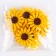 Adhesive -based felt decor, set 20 pcs., Size 1 pc. - 6 × 6 cm., Yellow color