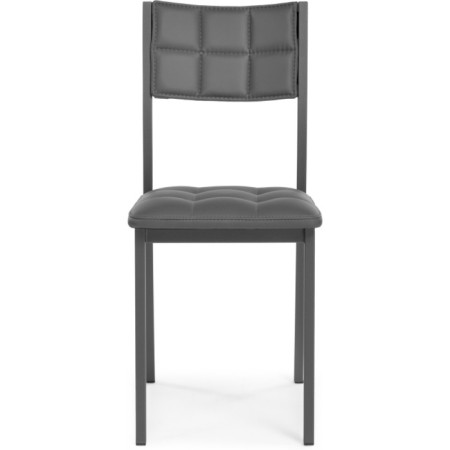 STULL OF THE MALLICAR CARCAS METAL/ECOKOZHA, graphite/gray 39x51x84 cm-1