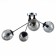 Ceiling EVOLUCE lamp. Sle106002-04. Marea. 4x40 watts, E14, 60x60x29 cm, chrome color, black