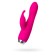Vibrator with clitoral stimulant L’Eroina, pink color, 17 cm