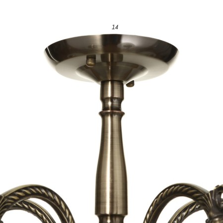 Economic Service Chandelier "Classic" 5x60W E27 bronze 66x66x36 cm-7