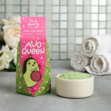 Avoqueen bath salt, 150 g, aroma of lime, Beauty Fox