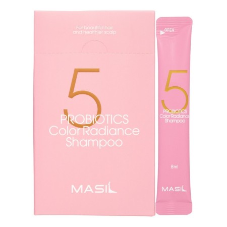 Shampoo for dyed hair 5 PROBIOTICS Color Radiance Shampoo with color protection, 20x8 ml-3