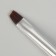 Brush for extensing and design of nails, beveled, 17.5 cm, pile 8 × 5 mm, white color