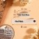 Tag with the "Hand Made" button, 8 × 1.5 cm, 10 pcs, white color