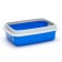 Toilet with side and net, 45x34x10 cm, blue/gray