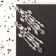 Hanging earrings with rhinestones "Dolce Vita" shine, white-golden color in silver
