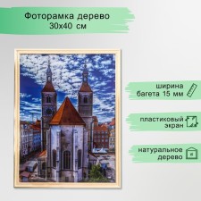 Photo frame 30x40 (3N26) b/color (plastic screen)