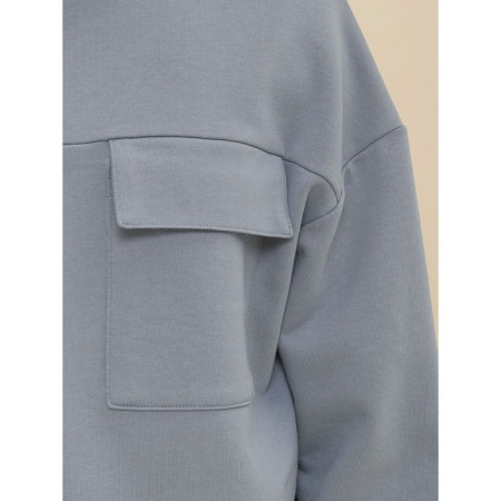 Sweatshirt for boys, height 164 cm, gray color-4