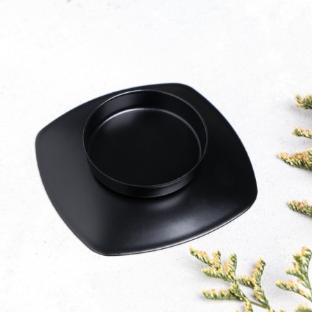 Summary metal per 1 candle "tablet b", 1.5x7 cm, black-1