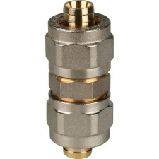 Connecting coupling stout SFS-0005-000016, D = 16 x 16 mm, for metal-plast. pipes, screw