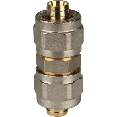Connecting coupling stout SFS-0005-000016, D = 16 x 16 mm, for metal-plast. pipes, screw