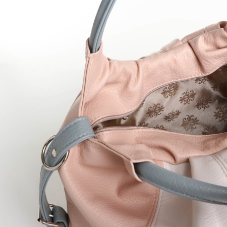 Women's bag-bag on lightning, white/pink color-4