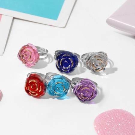 Children's ring "chosen" rose, color mix, dimensionless