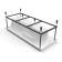 Santana bathtub frame, 170 cm length complete with assembly package