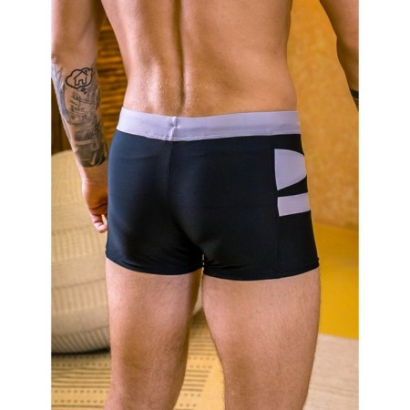 Male bathing panties, size 50, black color, gray color-5