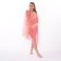 Pareo female, orange color, size 150x95 cm