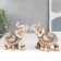 Souvenir Polystone "Elephant in Popon with sapphires" under a tree 14x16x7.5 cm