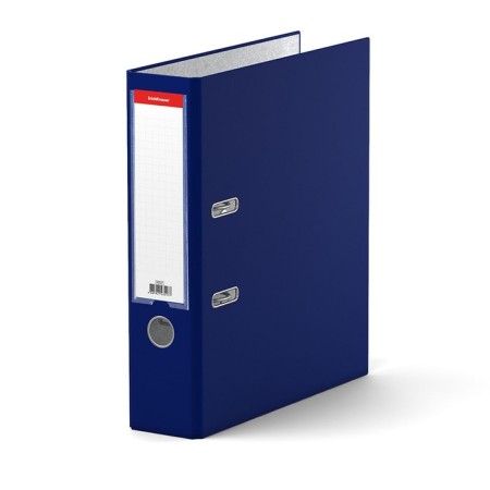 A4, 70 mm registrar, Erichkrause Granite, collected, blue, plastic pocket, 1.75 mm, capacity of 450 sheets-1