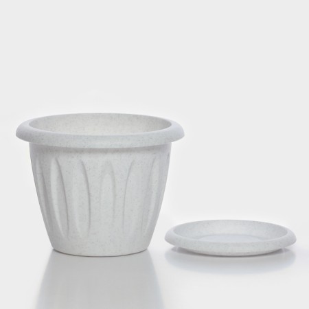 Pot with the pallet "Felicia", 1.8 l, the color is marble-3