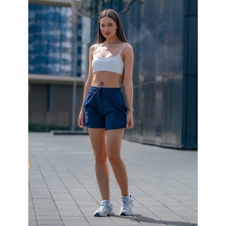 Women's shorts ise, size 46 cm, dark blue color-8