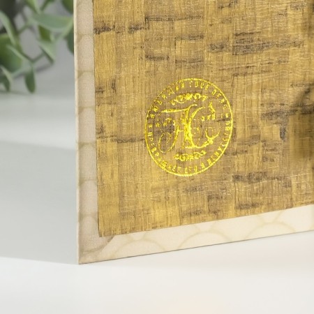 Safe Brush Tree leatherette "Fishing" 3d embossing 21x13x5 cm-3