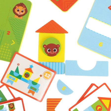 Children's developing game "Little Builder / Transport", EVA + cards, types of mix, crumb I-23
