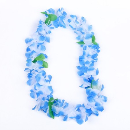 Hawaiian necklace "Fairy Tale", blue colors-2