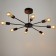 Chandelier 80008/8 8x40W E27 Black 90x73x28cm