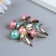 Brads for scrapbooking "half -dumping" set of 10 pcs mix 2.1x1.2x1.2 cm