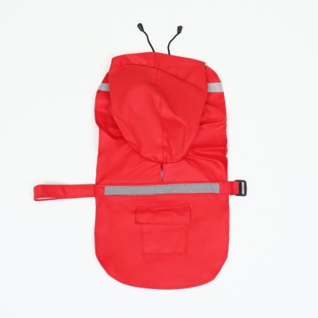 Dog raincoat, size XL (DS 30-35, OG 38-43, Osh 26-31 cm), red-7