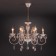 Chandelier Galatea, 6x60W E14, white color