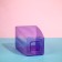 Pot for orchids, 2 l, 12.5 × 19.5 cm, plastic, transparent purple