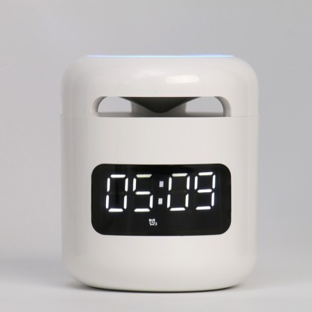 Clock - electronic desk alarm clock: column, Bluetooth, TF card, 8.5 x 7.5 cm, USB
