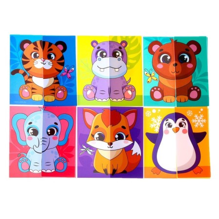 Developing Velcro game "Find half. Zoo"-2
