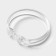 A set of hooks for curtains, d = 5.5 cm, 12 pcs, transparent