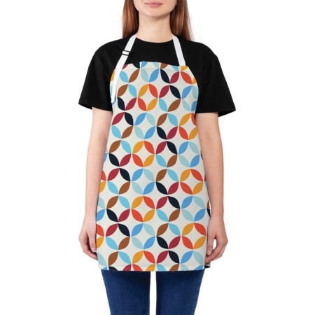 Apron kitchen with a photo print "Star Rings", adjustable, size OS